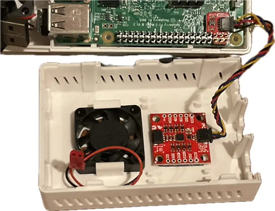 IMU mounted inside top case cover