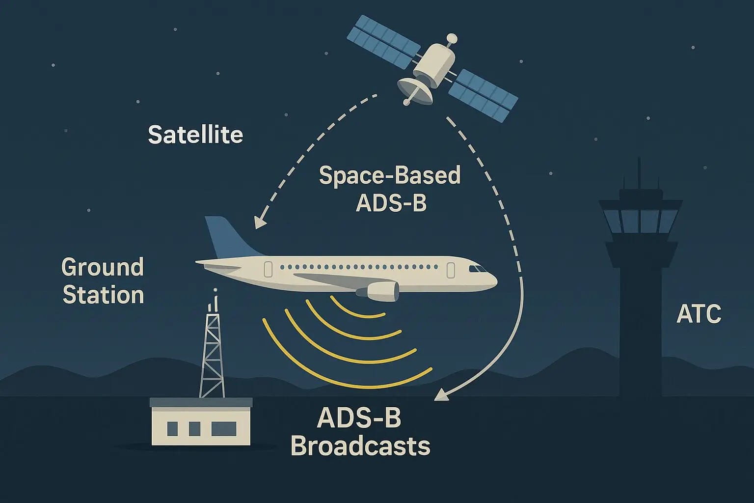 ADS-B Signal Flow